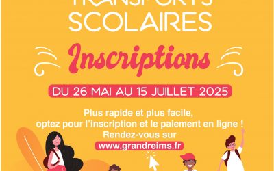 Inscriptions des transports scolaires
